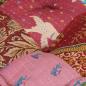 Preview: Modularer Pouf mit Kissen Patchwork Stoff