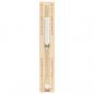 Preview: 2-in-1 Sauna-Hygrothermograph und Sanduhr Set Massivholz Kiefer