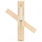 Preview: 2-in-1 Sauna-Hygrothermograph und Sanduhr Set Massivholz Kiefer
