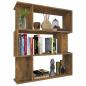 Preview: Bücherregal/Raumteiler Räuchereiche 80x24x96 cm Holzwerkstoff