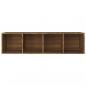 Preview: Bücherschrank/TV-Schrank Braun Eichen-Optik 36x30x143 cm