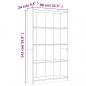 Preview: Bücherregal 4 Fächer Räuchereiche 80x24x142 cm Holzwerkstoff