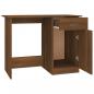 Preview: Schreibtisch Braun Eichen-Optik 100x50x76 cm Holzwerkstoff