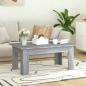 Preview: Couchtisch Grau Sonoma 100x60x42 cm Holzwerkstoff