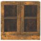 Preview: Vitrinenschrank Räuchereiche 82,5x30,5x80 cm Holzwerkstoff
