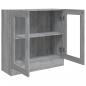 Preview: Vitrinenschrank Grau Sonoma 82,5x30,5x80 cm Holzwerkstoff