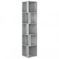 Preview: Eckregal Grau Sonoma 33x33x164,5 cm Holzwerkstoff