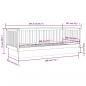Preview: Tagesbett Honigbraun 100x200 cm Massivholz Kiefer