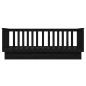 Preview: Tagesbett Schwarz 75x190 cm Massivholz Kiefer