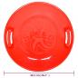 Preview: Rundschlitten Rot 66,5 cm PP