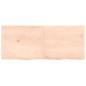 Preview: Wandregal 120x50x(2-6) cm Massivholz Eiche Unbehandelt