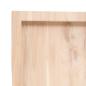 Preview: Wandregal 120x50x(2-6) cm Massivholz Eiche Unbehandelt