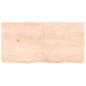Preview: Wandregal 120x60x(2-6) cm Massivholz Eiche Unbehandelt