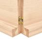 Preview: Wandregal 140x60x(2-6) cm Massivholz Eiche Unbehandelt