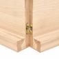 Preview: Wandregal 140x60x(2-6) cm Massivholz Eiche Unbehandelt