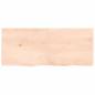 Preview: Wandregal 120x50x(2-4) cm Massivholz Eiche Unbehandelt