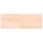 Preview: Wandregal 140x50x(2-4) cm Massivholz Eiche Unbehandelt