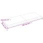 Preview: Wandregal 140x50x(2-4) cm Massivholz Eiche Unbehandelt