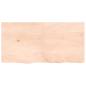 Preview: Wandregal 120x60x(2-4) cm Massivholz Eiche Unbehandelt