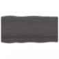 Preview: Tischplatte 100x50x(2-6) cm Massivholz Behandelt Baumkante