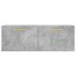 Preview: Wandschrank Betongrau 100x36,5x35 cm Holzwerkstoff