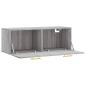 Preview: Wandschrank Grau Sonoma 100x36,5x35 cm Holzwerkstoff