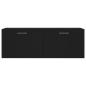 Preview: Wandschrank Schwarz 100x36,5x35 cm Holzwerkstoff