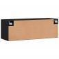 Preview: Wandschrank Schwarz 100x36,5x35 cm Holzwerkstoff