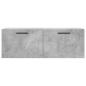 Preview: Wandschrank Betongrau 100x36,5x35 cm Holzwerkstoff