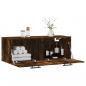 Preview: Wandschrank Räuchereiche 100x36,5x35 cm Holzwerkstoff