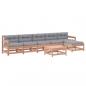 Preview: 7-tlg. Garten-Lounge-Set mit Kissen Massivholz Douglasie