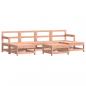 Preview: 7-tlg. Garten-Lounge-Set mit Kissen Massivholz Douglasie