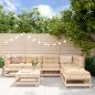 Preview: ARDEBO.de - 7-tlg. Garten-Lounge-Set mit Kissen Massivholz
