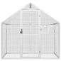 Preview: Voliere Silbern 179x100x185 cm Aluminium