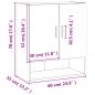 Preview: Wandschrank Betongrau 60x31x70 cm Holzwerkstoff