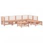 Preview: 7-tlg. Garten-Lounge-Set mit Kissen Massivholz Douglasie