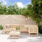 Preview: ARDEBO.de - 6-tlg. Garten-Lounge-Set mit Kissen Massivholz