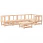 Preview: 6-tlg. Garten-Lounge-Set mit Kissen Massivholz
