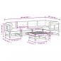 Preview: 6-tlg. Garten-Lounge-Set mit Kissen Massivholz