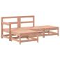 Preview: 4-tlg. Garten-Lounge-Set mit Kissen Massivholz Douglasie