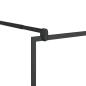 Preview: Duschwand für Begehbare Dusche mit Klarem ESG Glas 100x195 cm