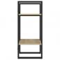 Preview: Bücherregal 2 Fächer Sonoma-Eiche 40x30x70 cm Holzwerkstoff