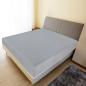Preview: Spannbettlaken Jersey Grau 90x200 cm Baumwolle