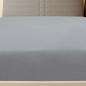 Preview: Spannbettlaken Jersey Grau 90x200 cm Baumwolle