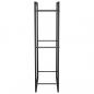 Preview: Brennholzregal Mattschwarz 50x28x94 cm Stahl
