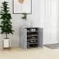 Preview: ARDEBO.de - Schuhschrank Betongrau 60x35x70 cm Holzwerkstoff