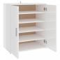 Preview: Schuhschrank Hochglanz-Weiß 60x35x70 cm Holzwerkstoff