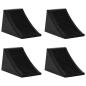 Preview: Unterlegkeile 4 Stk. 16x9x9 cm Gummi