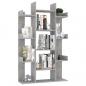 Preview: Bücherregal Betongrau 86x25,5x140 cm Holzwerkstoff
