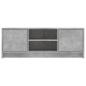 Preview: TV-Schrank Betongrau 102x30x37,5 cm Holzwerkstoff